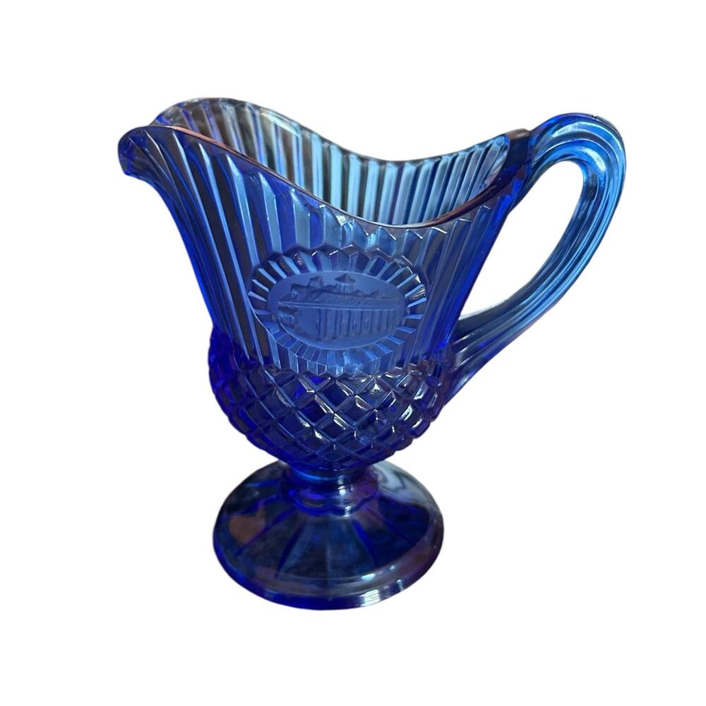 Vintage Avon Blue Fostoria glass